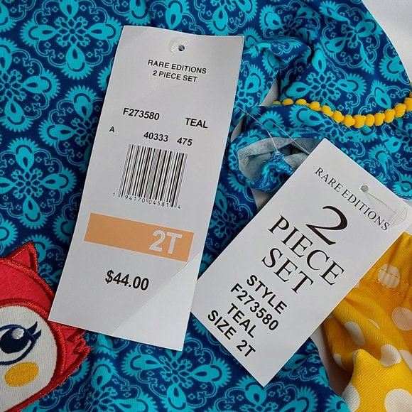 'RARE EDITIONS' TOP & PANTS SQUIRREL OUTFIT 2-PIECE SET - Picture 9 of 16